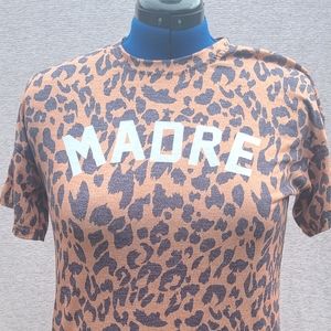 Madre Leopard Tee, Med